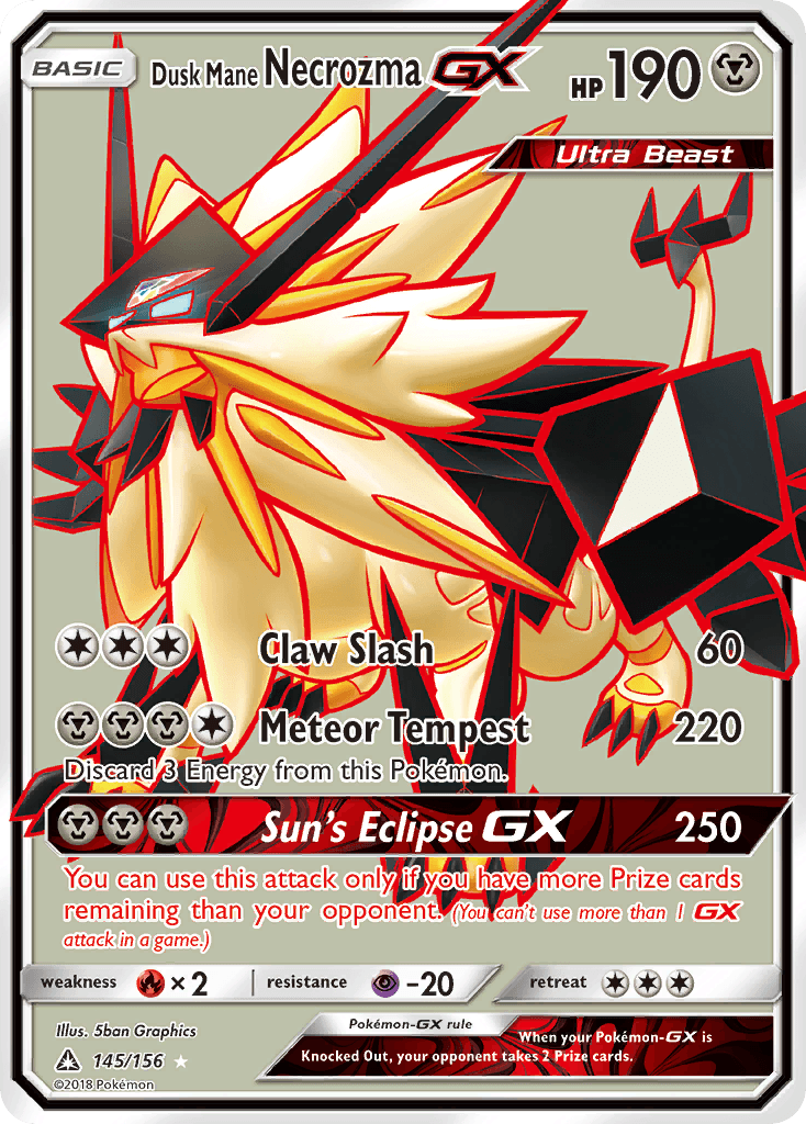 Dusk Mane Necrozma-GX Ultra Prism card