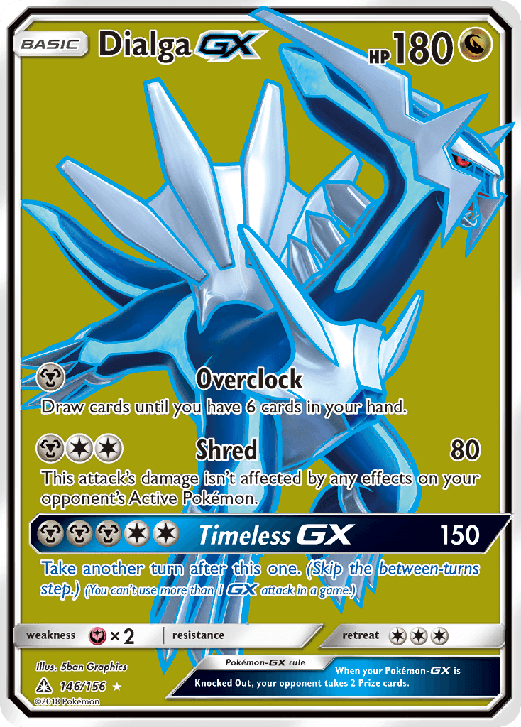 Dialga-GX Ultra Prism card