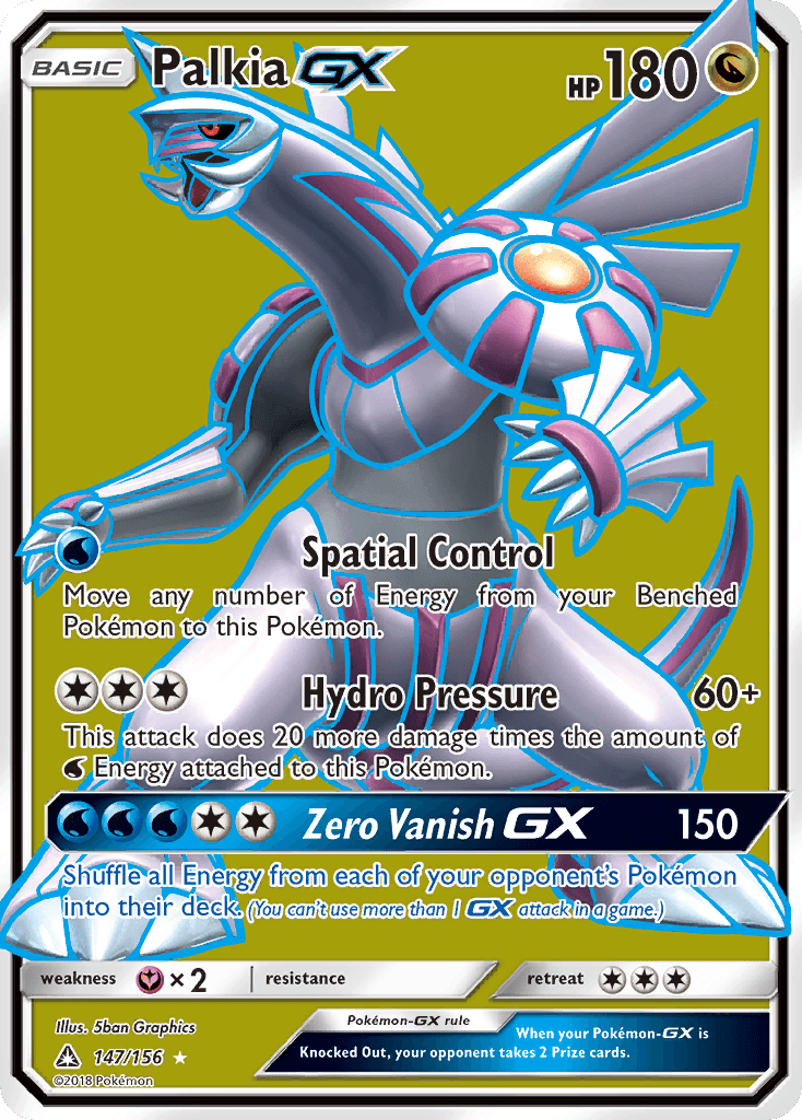 Palkia-GX Ultra Prism card