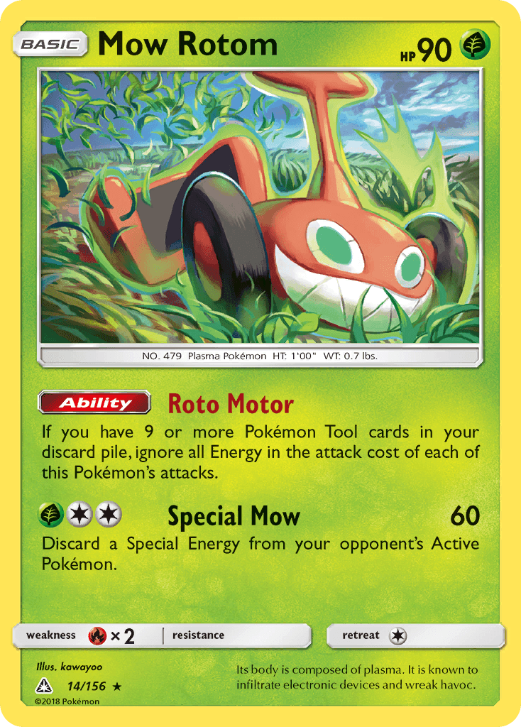 Mow Rotom Ultra Prism card