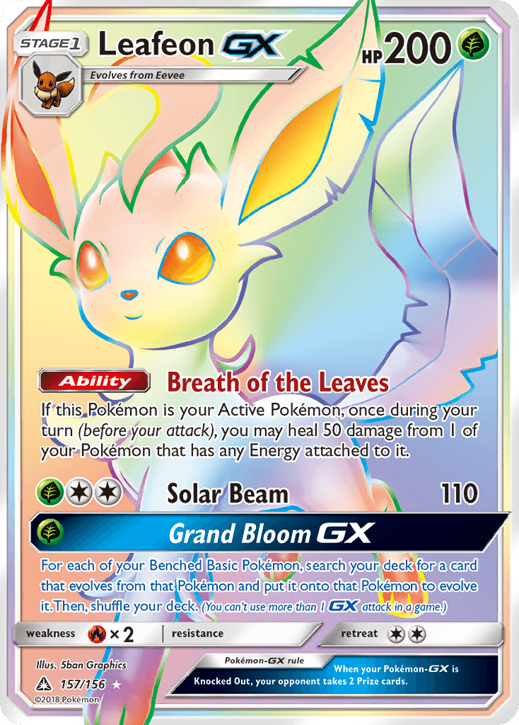Leafeon-GX Ultra Prism card
