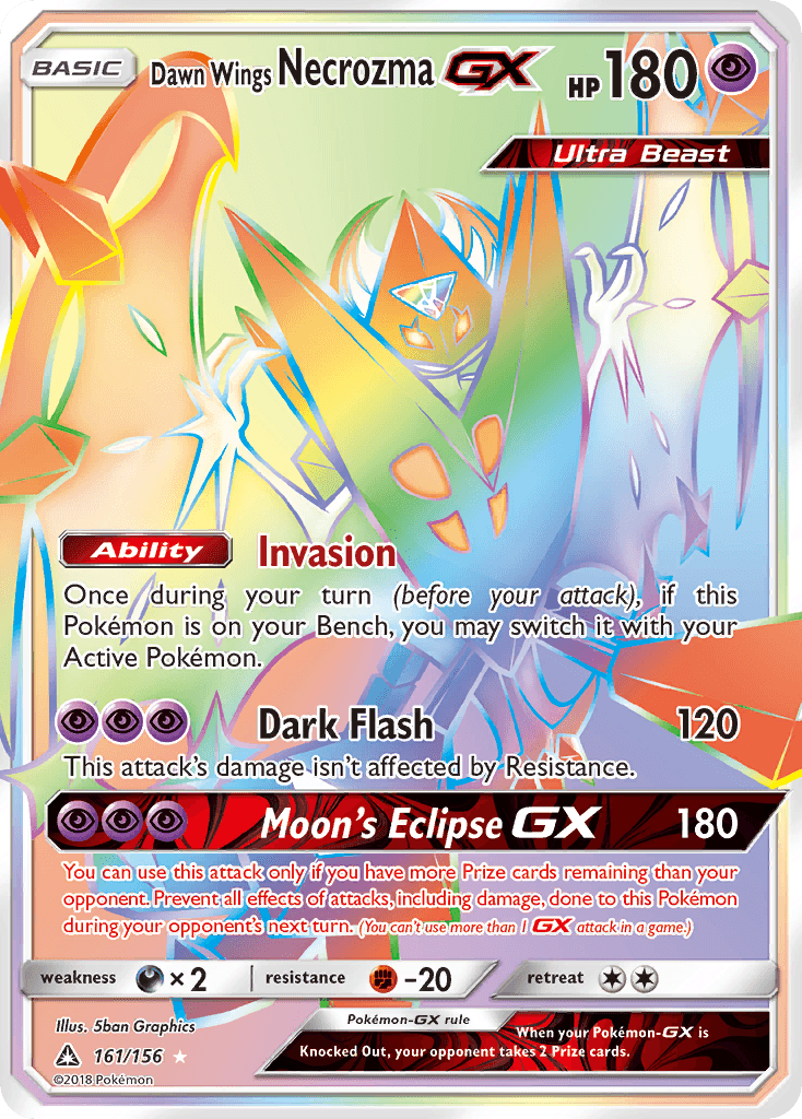 Dawn Wings Necrozma-GX Ultra Prism card