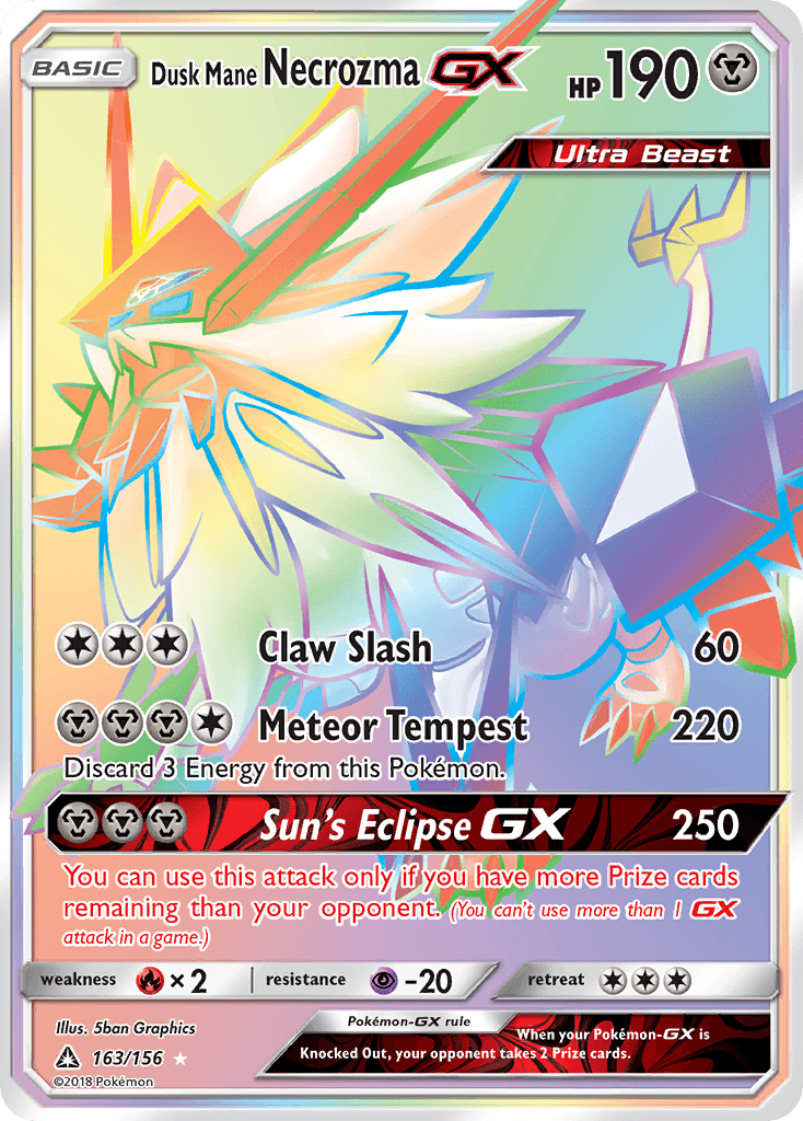 Dusk Mane Necrozma-GX Ultra Prism card
