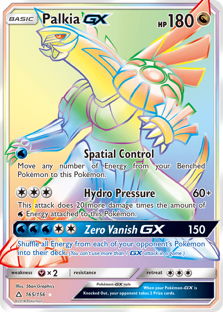 Palkia-GX Ultra Prism card