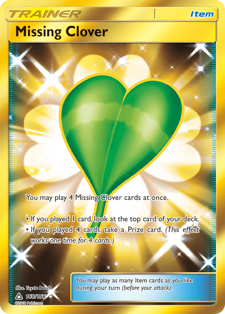 Missing Clover Ultra Prism card