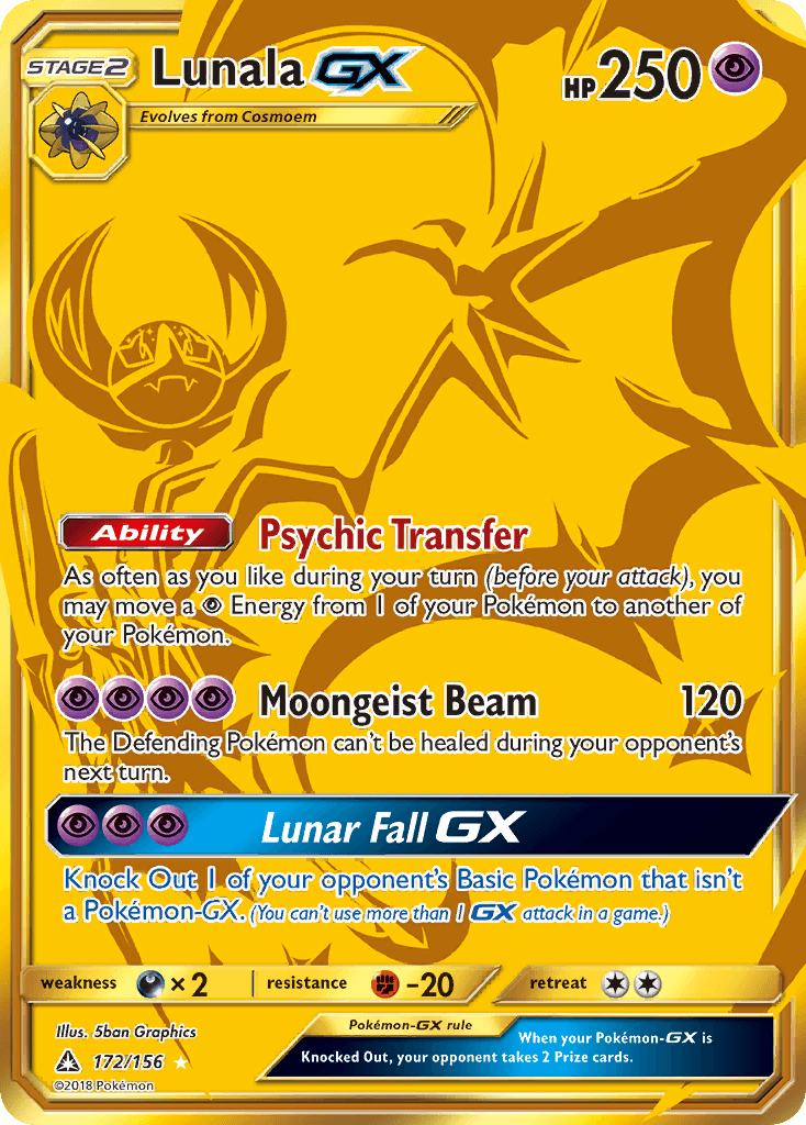 Lunala-GX Ultra Prism card