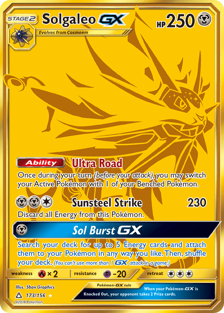 Solgaleo-GX Ultra Prism card