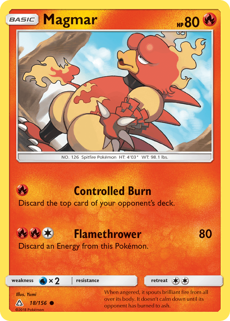 Magmar Ultra Prism card