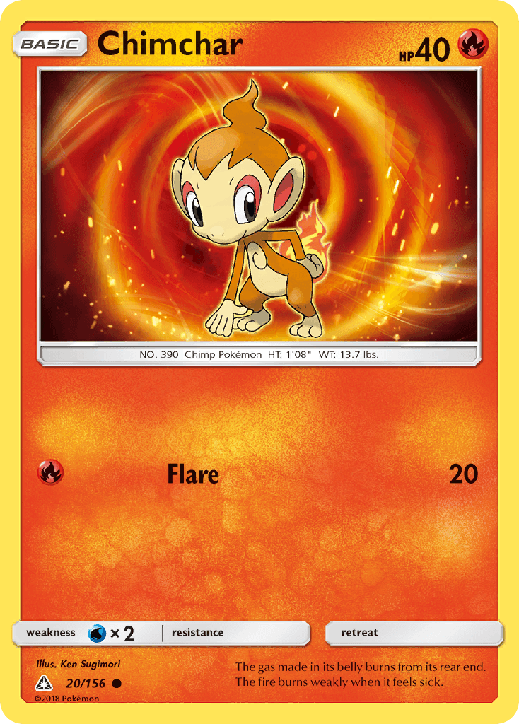 Chimchar Ultra Prism card