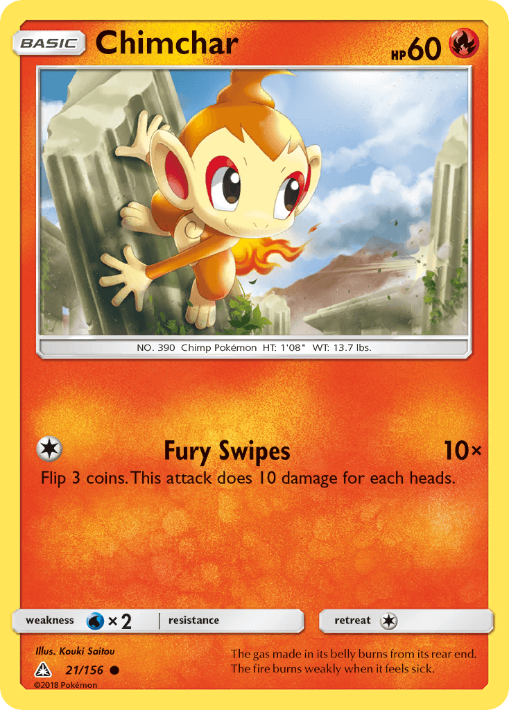 Chimchar Ultra Prism card