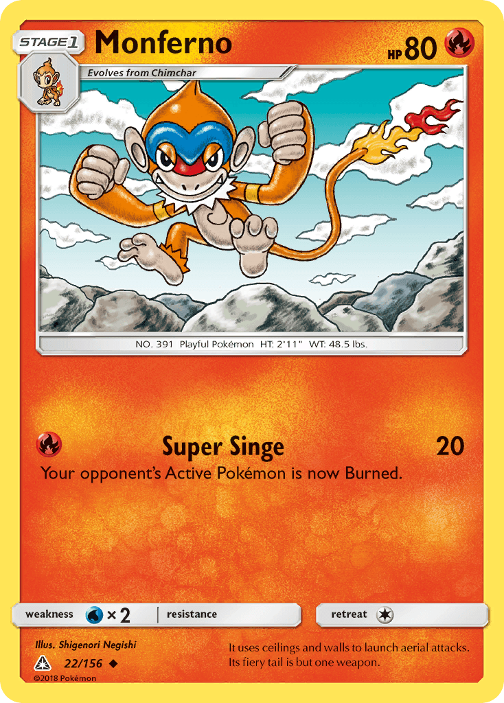 Monferno Ultra Prism card