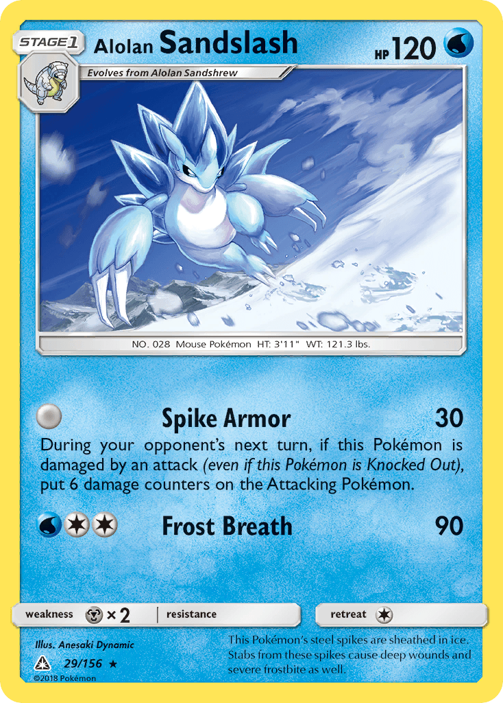 Alolan Sandslash Ultra Prism card