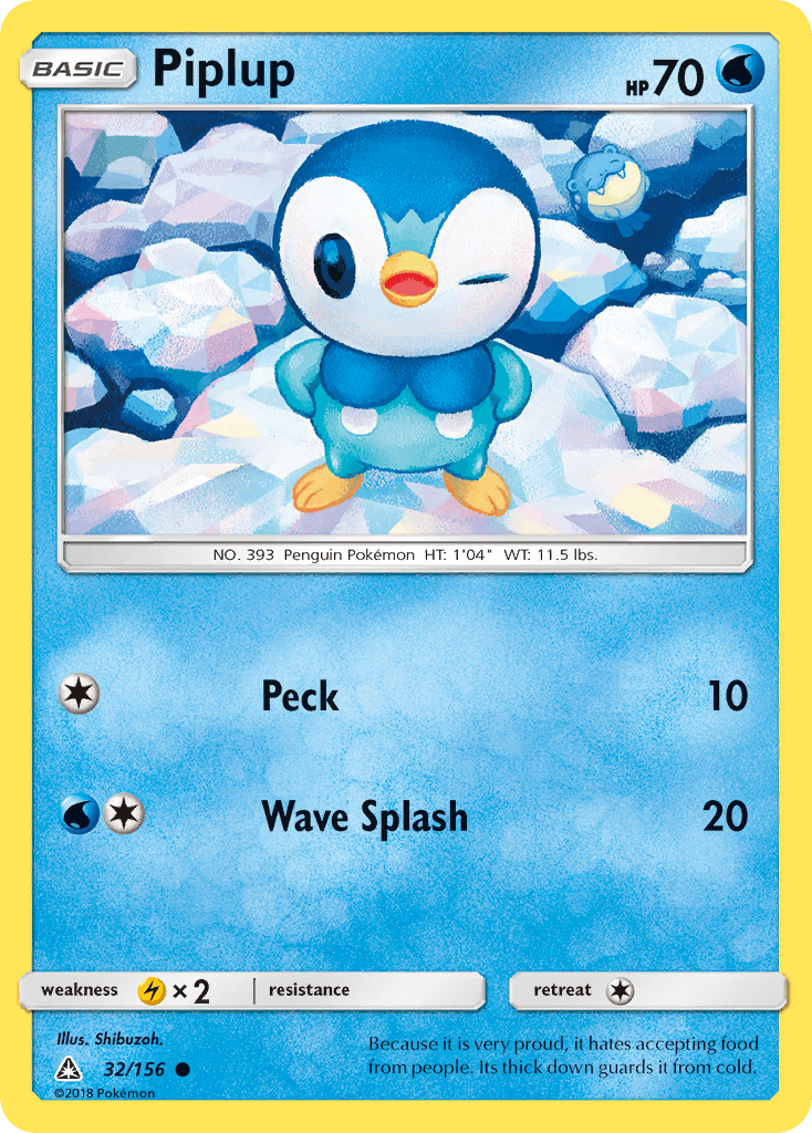 Piplup Ultra Prism card
