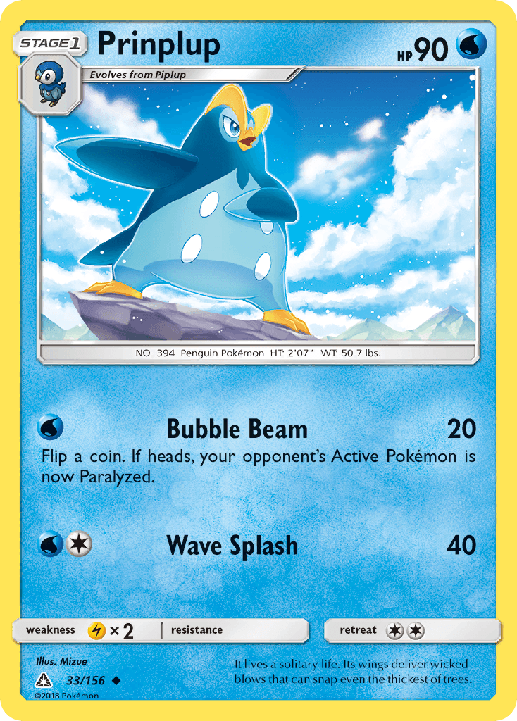 Prinplup Ultra Prism card