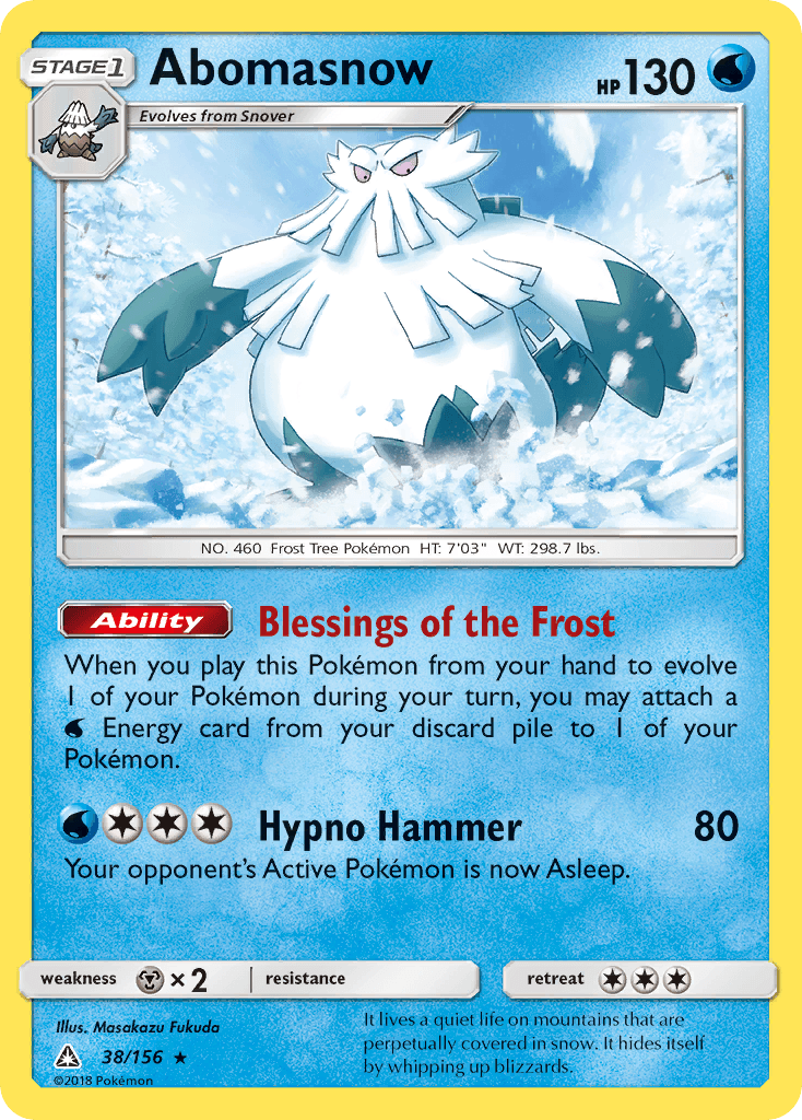 Abomasnow Ultra Prism card