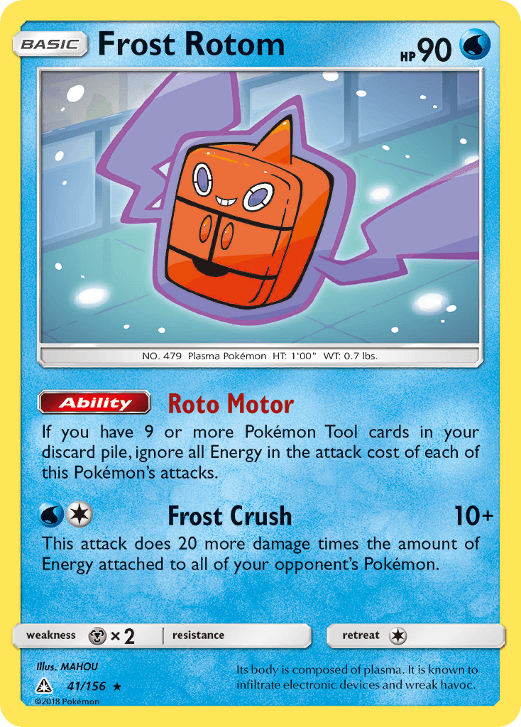 Frost Rotom Ultra Prism card