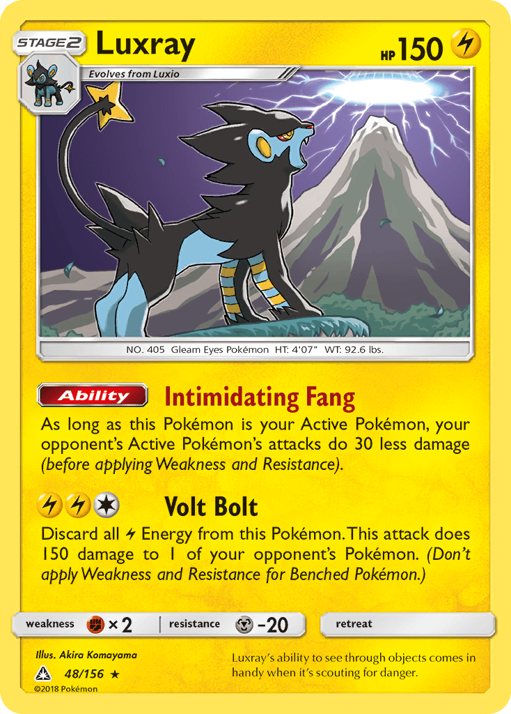 Luxray Ultra Prism card