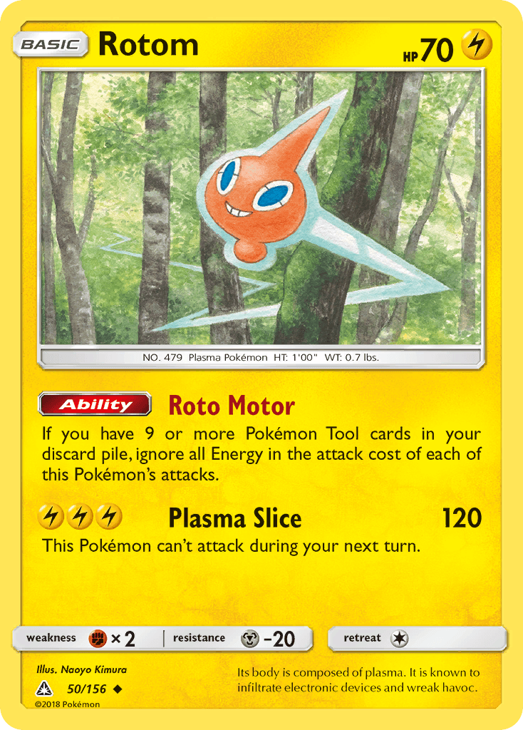 Rotom Ultra Prism card
