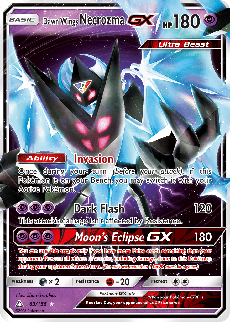 Dawn Wings Necrozma-GX Ultra Prism card
