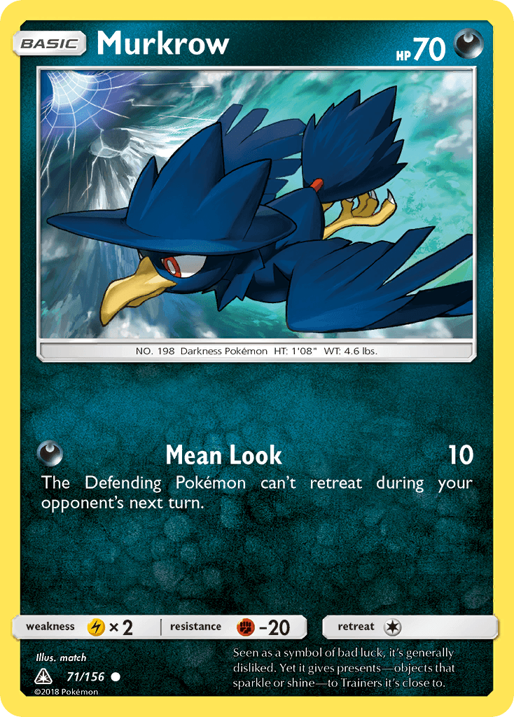 Murkrow Ultra Prism card
