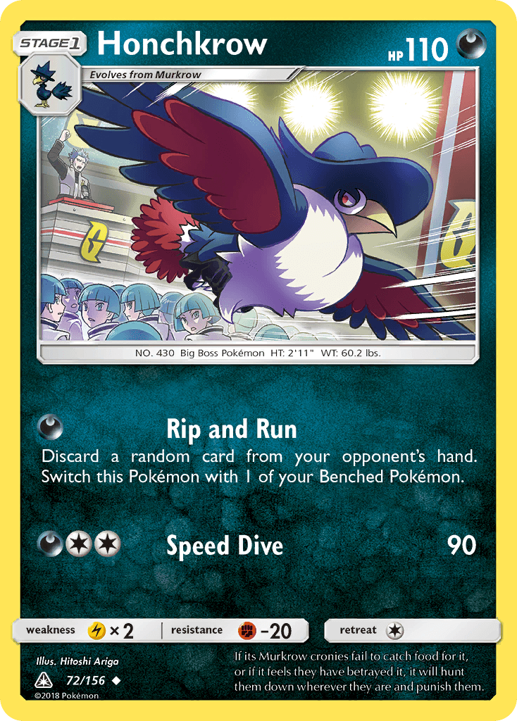 Honchkrow Ultra Prism card