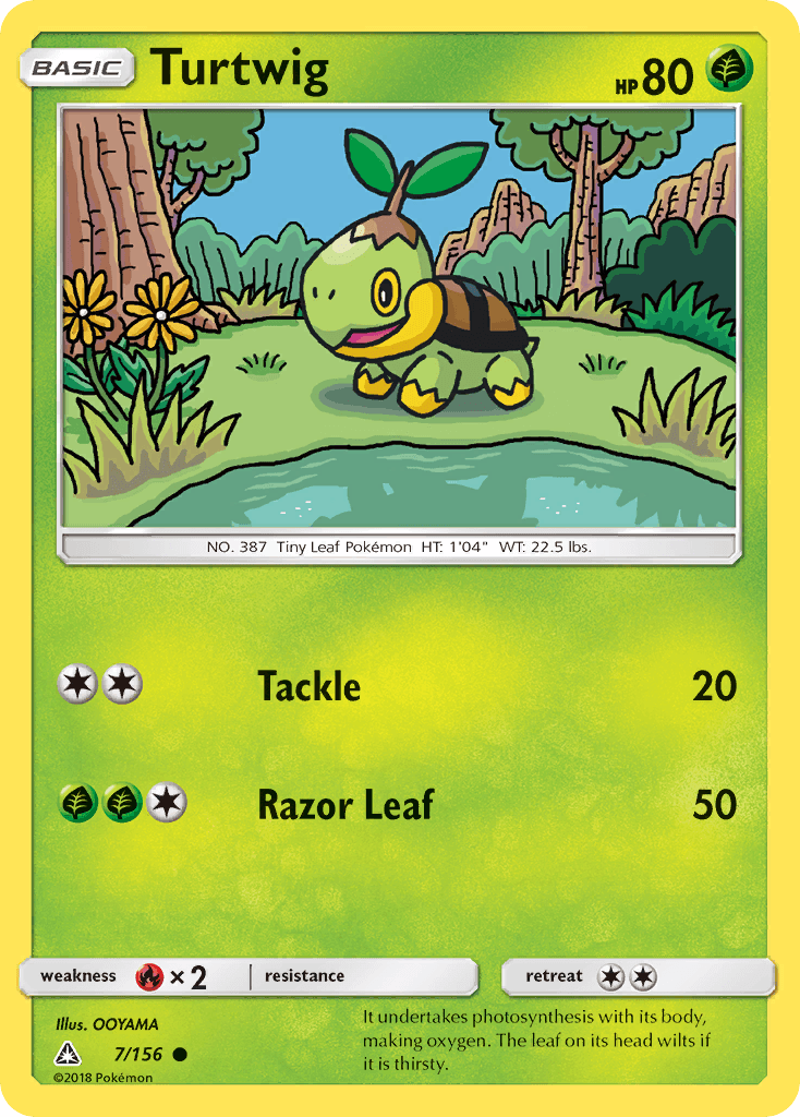 Turtwig Ultra Prism card