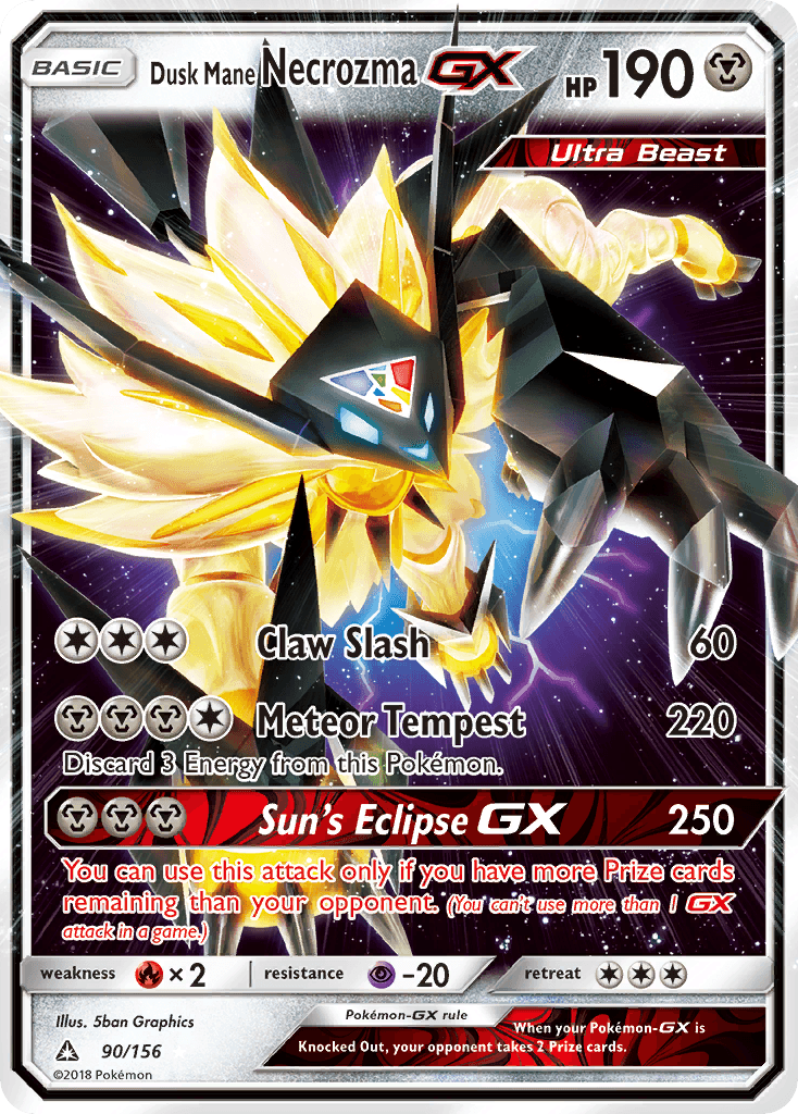 Dusk Mane Necrozma-GX Ultra Prism card
