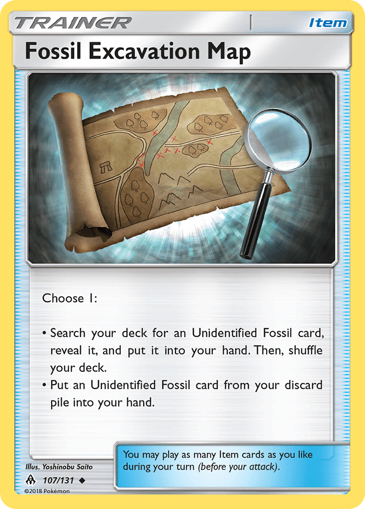 Fossil Excavation Map Forbidden Light card