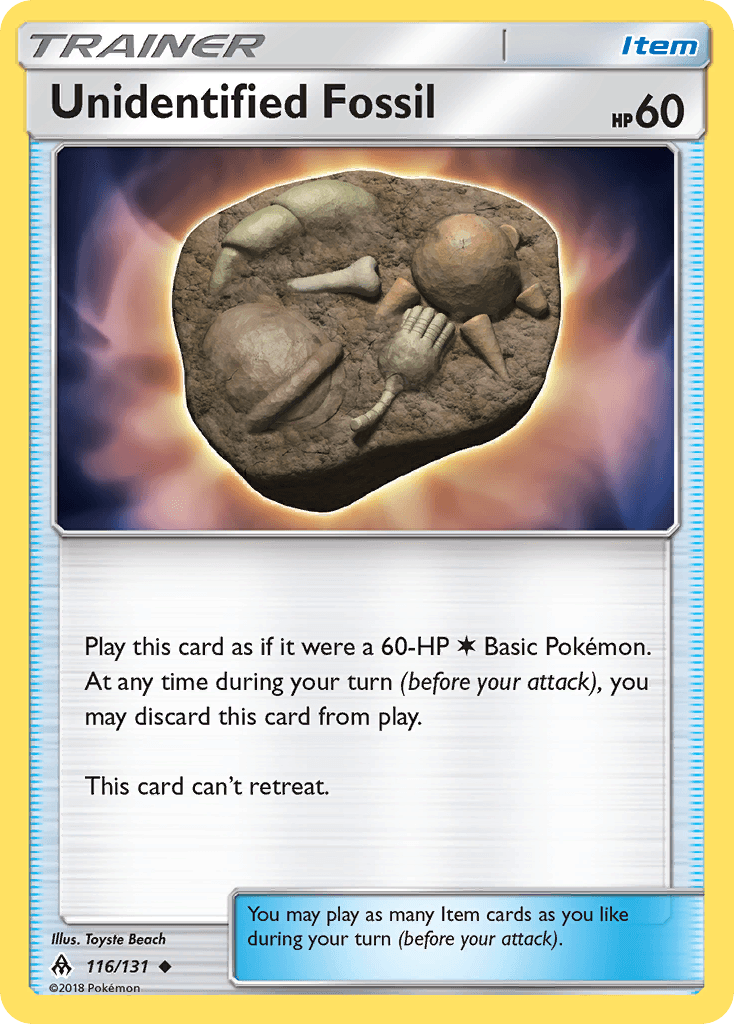 Unidentified Fossil Forbidden Light card
