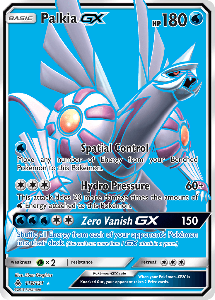 Palkia-GX Forbidden Light card