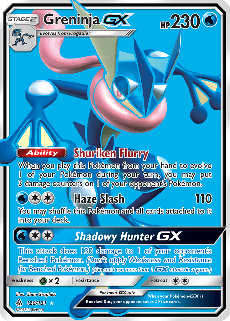 Greninja-GX Forbidden Light card