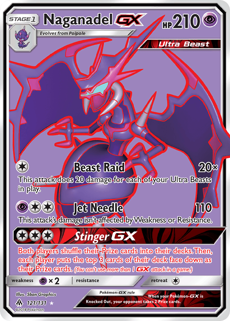 Naganadel-GX Forbidden Light card