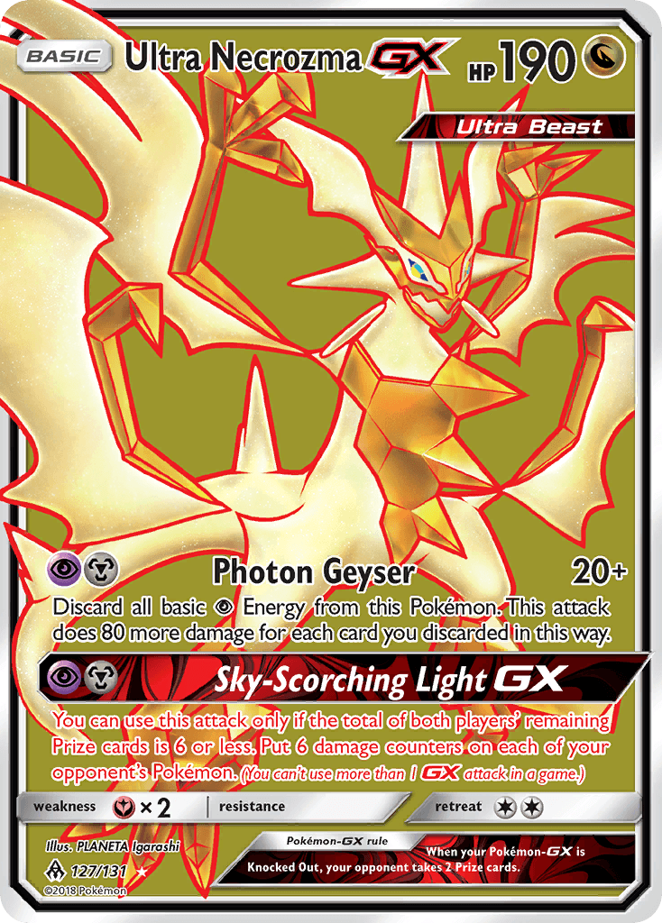 Ultra Necrozma-GX Forbidden Light card