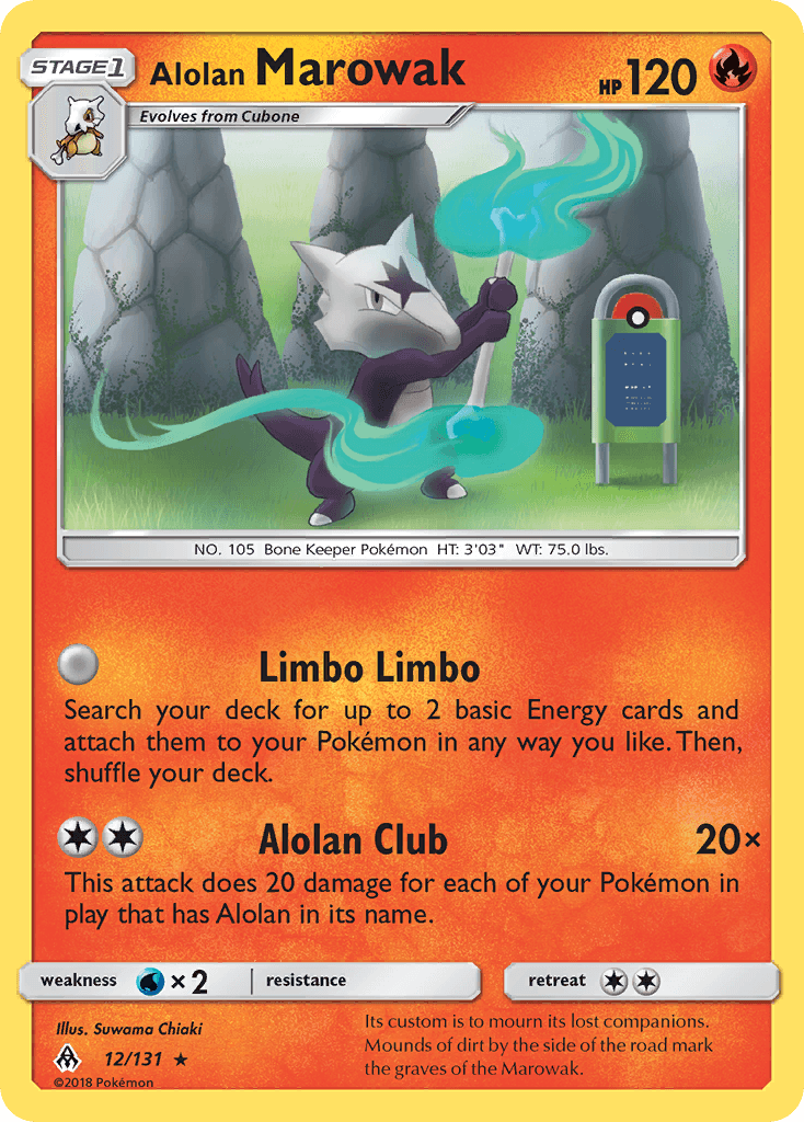 Alolan Marowak Forbidden Light card
