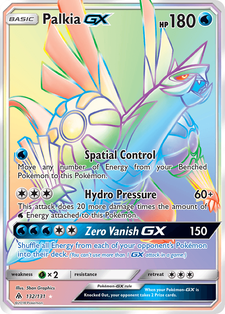 Palkia-GX Forbidden Light card