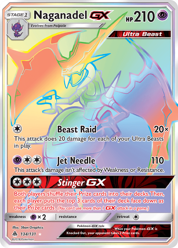 Naganadel-GX Forbidden Light card