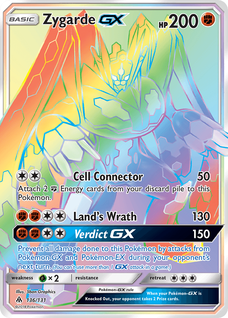 Zygarde-GX Forbidden Light card