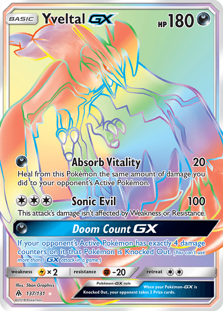 Yveltal-GX Forbidden Light card