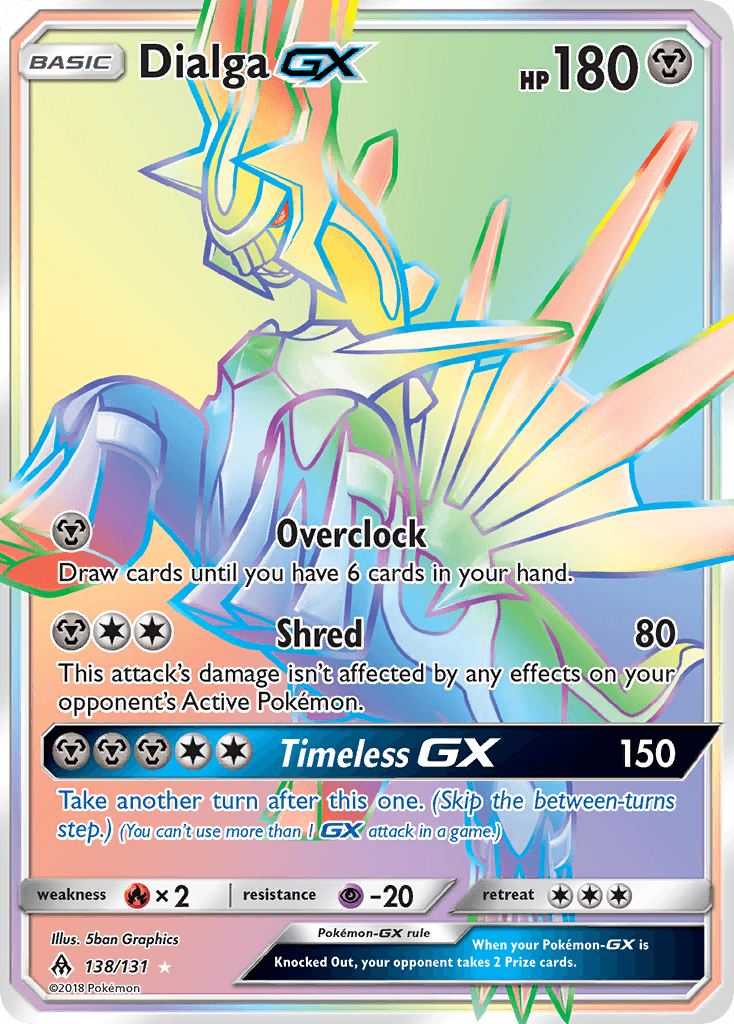 Dialga-GX Forbidden Light card