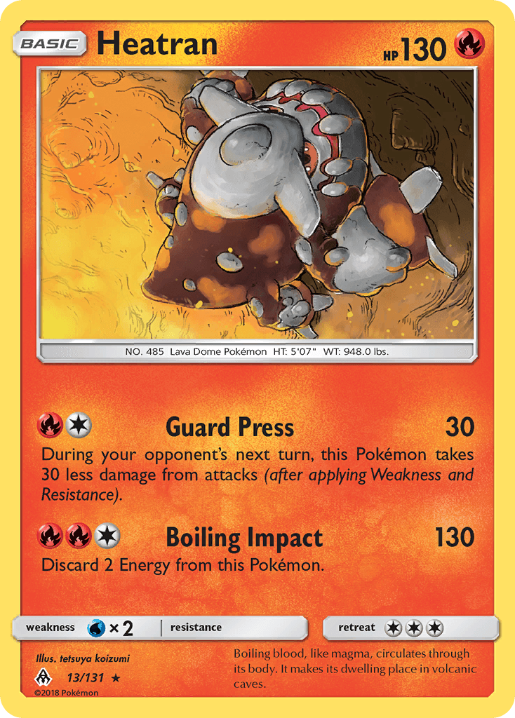 Heatran Forbidden Light card
