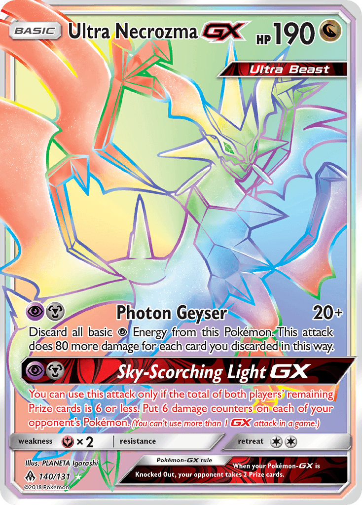 Ultra Necrozma-GX Forbidden Light card