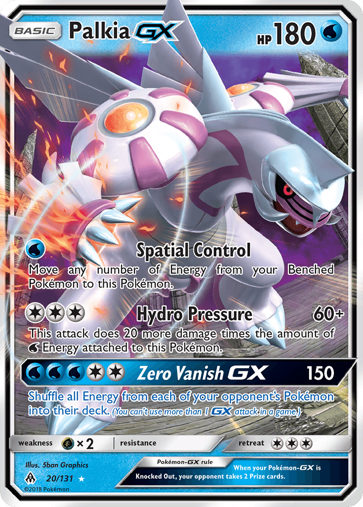 Palkia-GX Forbidden Light card