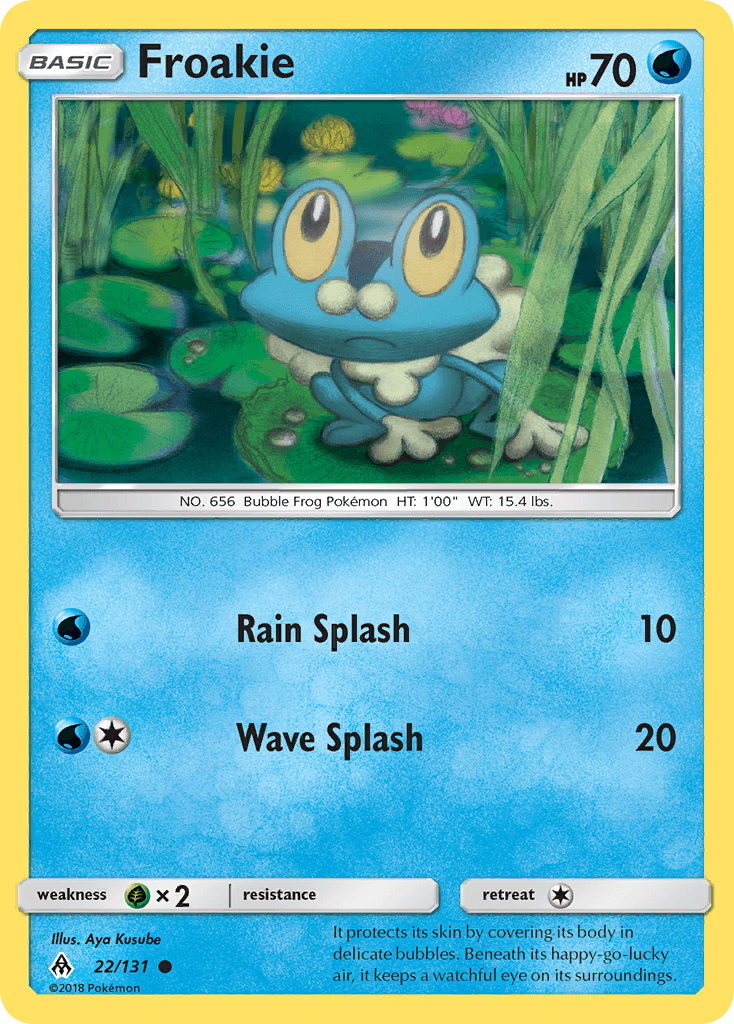 Froakie Forbidden Light card