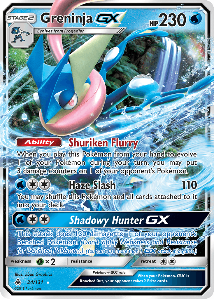 Greninja-GX Forbidden Light card