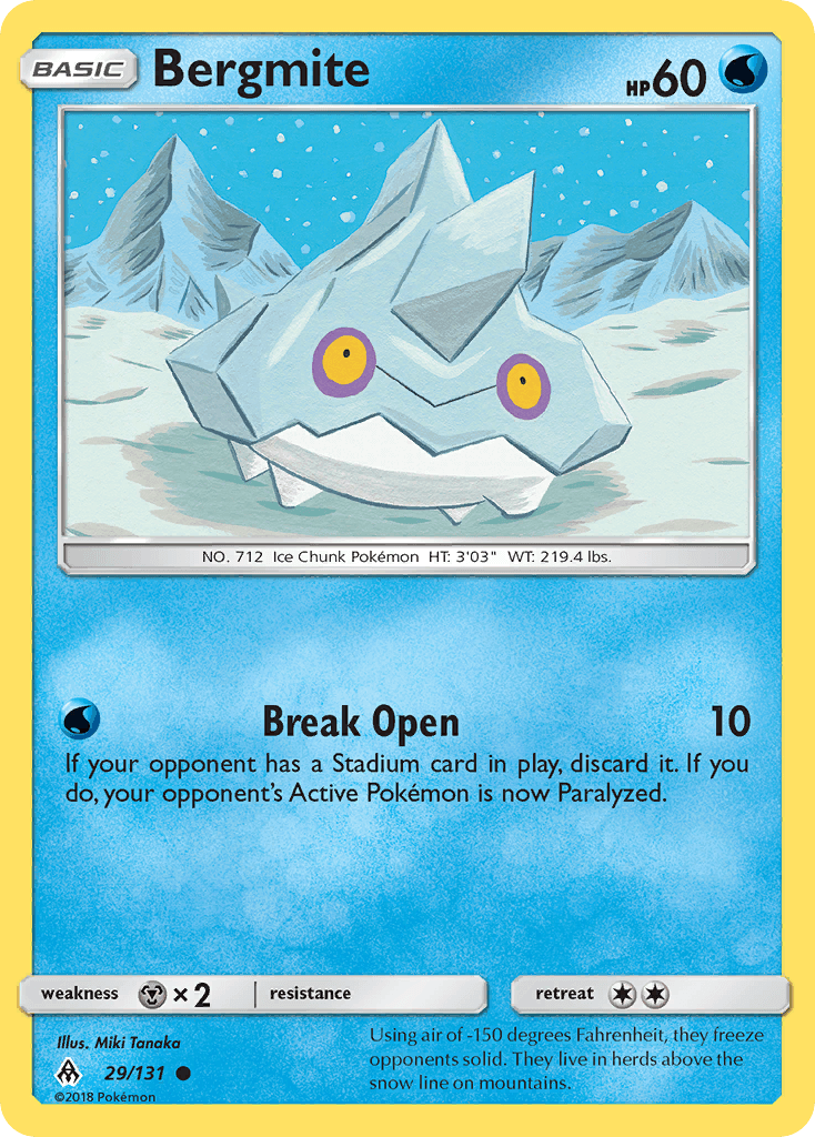 Bergmite Forbidden Light card