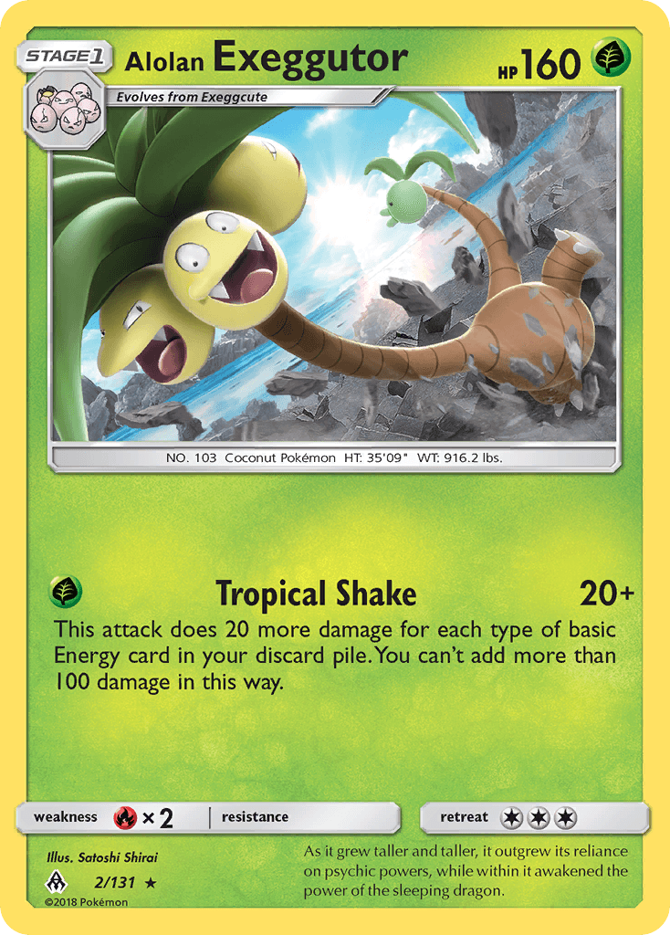Alolan Exeggutor Forbidden Light card