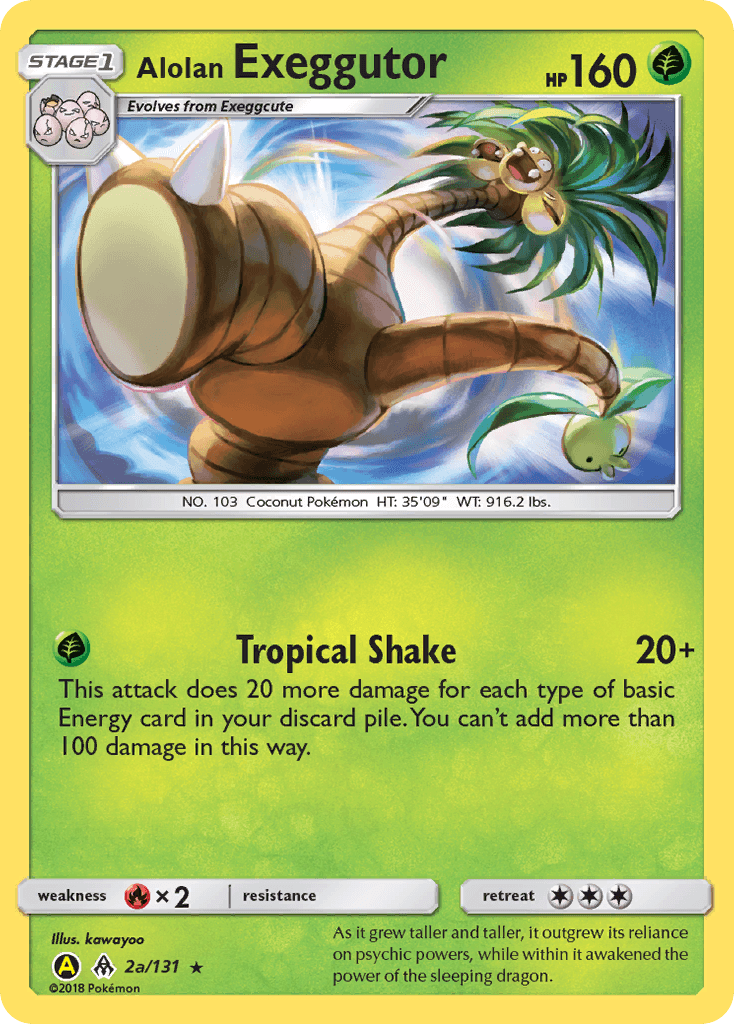 Alolan Exeggutor Forbidden Light card