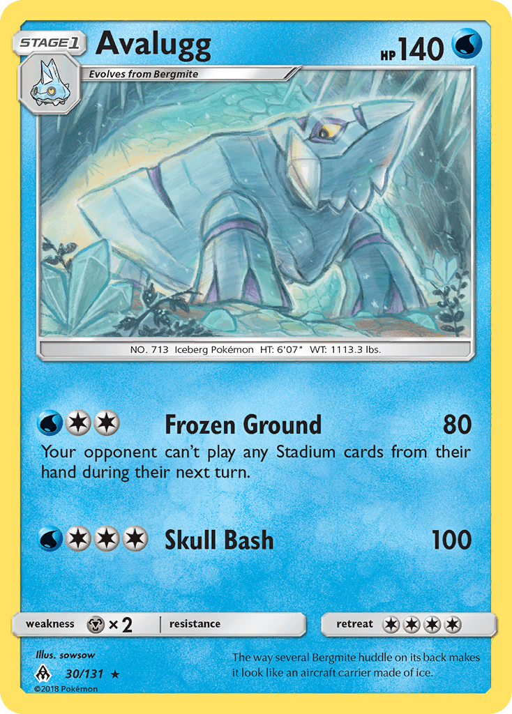 Avalugg Forbidden Light card