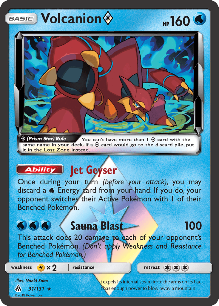 Volcanion ◇ Forbidden Light card