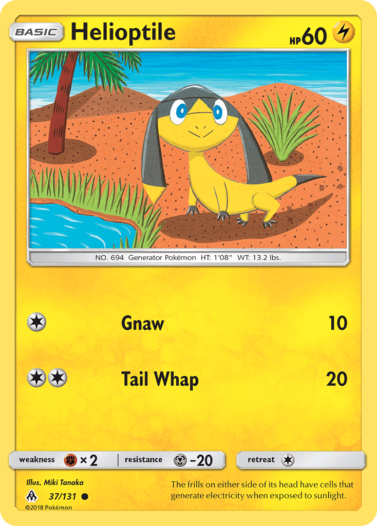 Helioptile Forbidden Light card